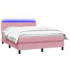 vidaXL &Kappa;&rho;&epsilon;&beta;ά&tau;&iota; Boxspring &mu;&epsilon; &Sigma;&tau;&rho;ώ&mu;&alpha; & LED &rho;&omicron;&zeta; 160x220 cm &Beta;&epsilon;&lambda;&omicron;ύ&delta;&iota;&nu;&omicron;