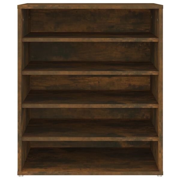 vidaXL Παπουτσοθήκη Καπνιστή Δρυς 60x35x70 εκ. από Επεξεργασμένο Ξύλο