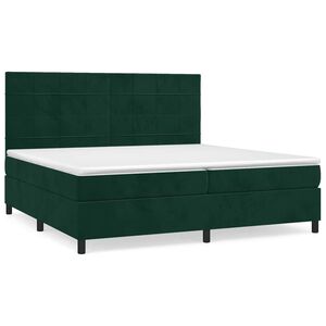 vidaXL &Kappa;&rho;&epsilon;&beta;ά&tau;&iota; Boxspring &mu;&epsilon; &Sigma;&tau;&rho;ώ&mu;&alpha; &Sigma;&kappa;&omicron;ύ&rho;&omicron; &Pi;&rho;ά&sigma;&iota;&nu;&omicron; 200x200&epsilon;&kappa;. &Beta;&epsilon;&lambda;&omicron;ύ&delta;&iota;&nu;&omicron;