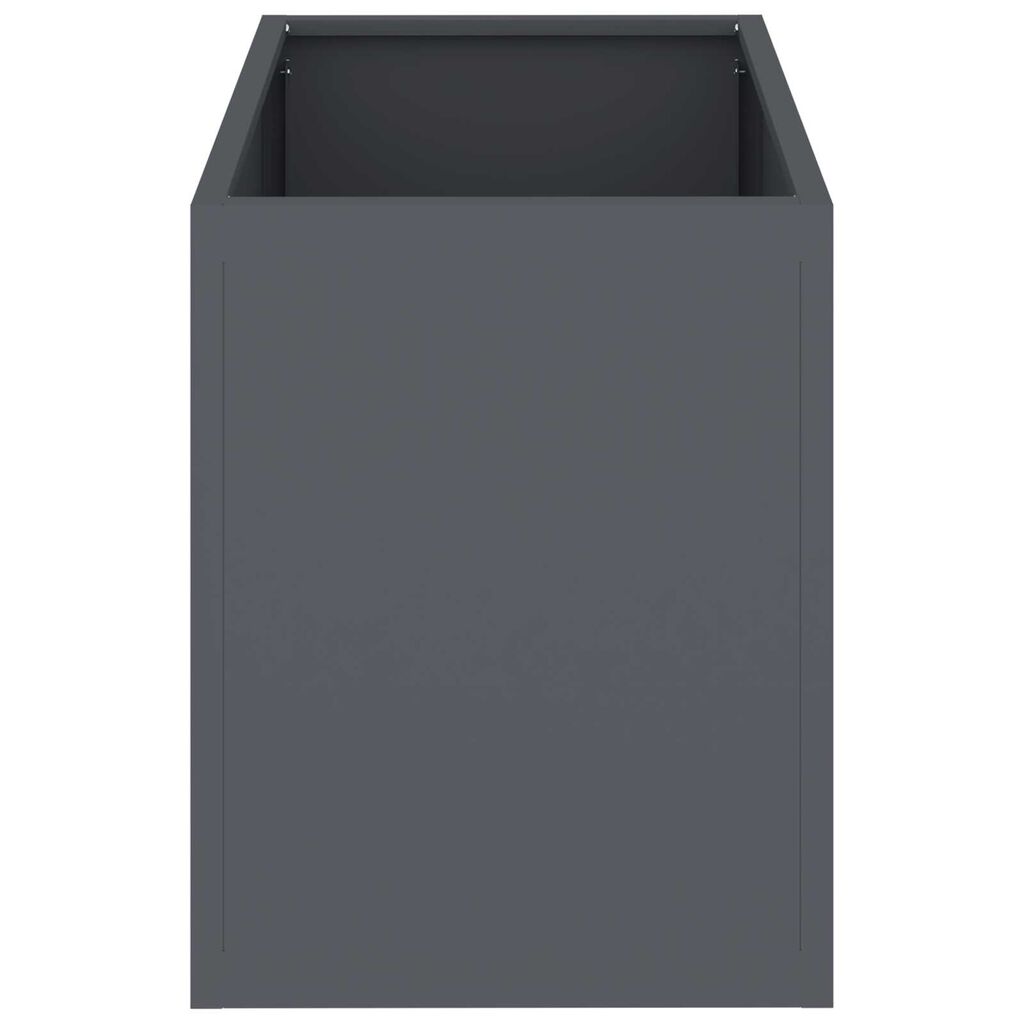 vidaXL Γλάστρα Κήπου Ανθρακί 50 x 32 x 40 εκ Κρύα έλαση από χάλυβα