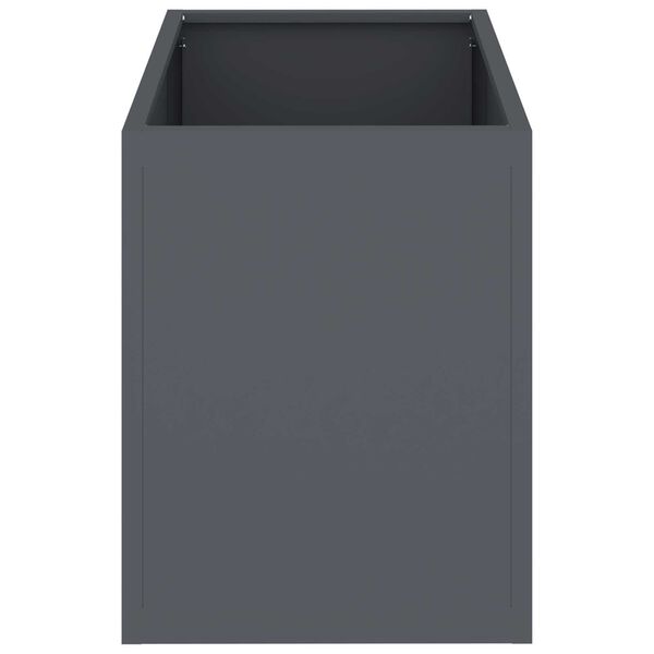 vidaXL Γλάστρα Κήπου Ανθρακί 50 x 32 x 40 εκ Κρύα έλαση από χάλυβα