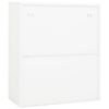 vidaXL Ντουλάπα Γραφείου 90 x 40 x 105 εκ. Λευκή Ατσάλινη