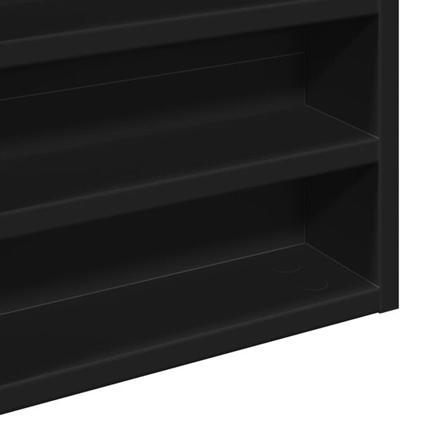 vidaXL Ραφιέρα Μαύρη 60x8,5x58 εκ. από Επεξεργασμένο Ξύλο