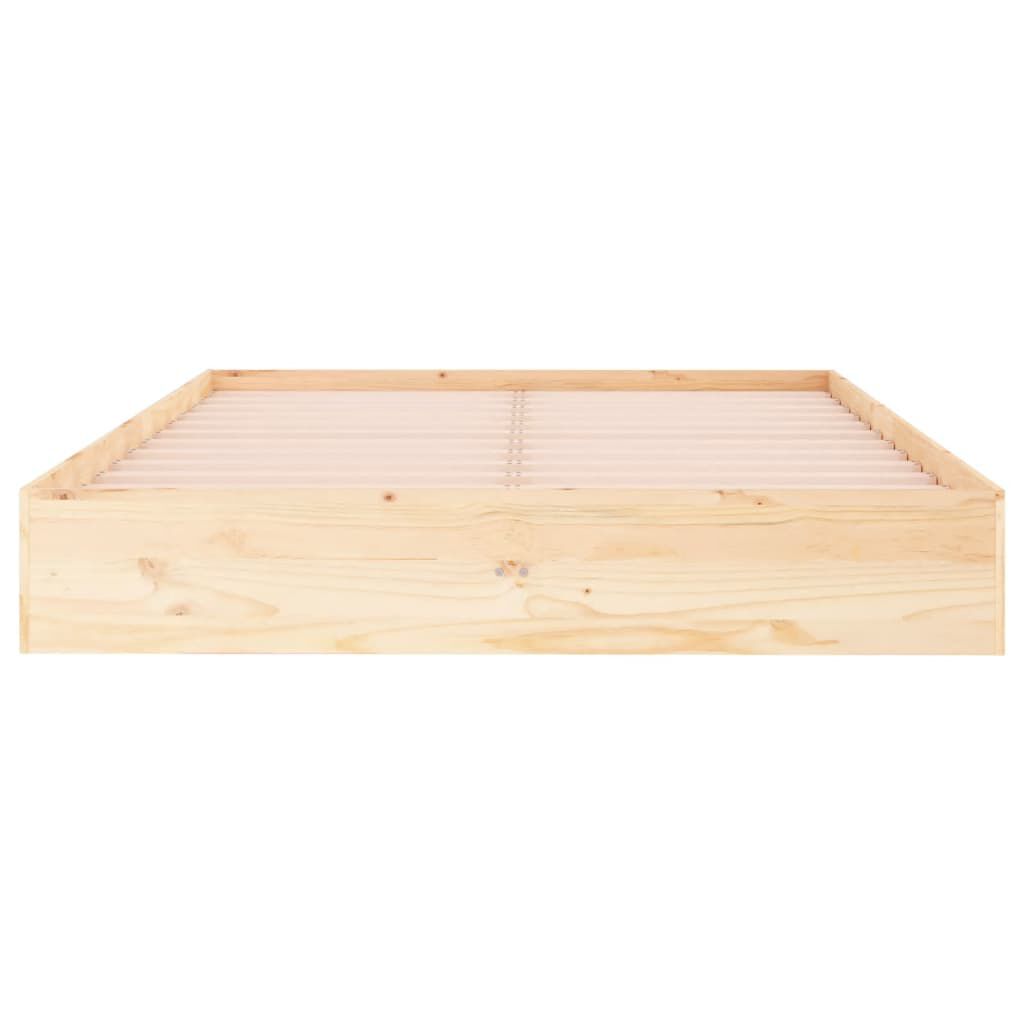 vidaXL Πλαίσιο Κρεβατιού 120 x 190 εκ. από Μασίφ Ξύλο Small Double