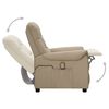 vidaXL Πολυθρόνα Μασάζ Ανακλ Καπουτσίνο από Συνθετικό Δέρμα