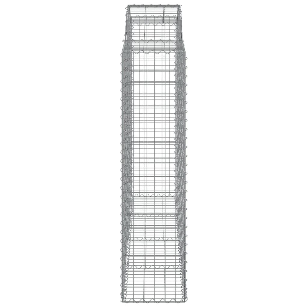 vidaXL Συρματοκιβώτια Τοξωτά 8 τεμ. 200x50x160/180 εκ. Γαλβαν. Ατσάλι