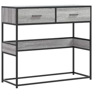vidaXL &Tau;&rho;&alpha;&pi;έ&zeta;&iota; &kappa;&omicron;&nu;&sigma;ό&lambda;&alpha;&sigmaf; &Gamma;&kappa;&rho;ί&zeta;&omicron; &Sigma;&omicron;&nu;ό&mu;&alpha; 90x35x80 cm &Xi;ύ&lambda;&iota;&nu;&eta; &kappa;&alpha;&tau;&alpha;&sigma;&kappa;&epsilon;&upsilon;ή