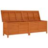 vidaXL Μπαούλο Αποθ. Κήπου Καφέ 198,5x50x56,5εκ Μασίφ Ξύλο Ελάτης