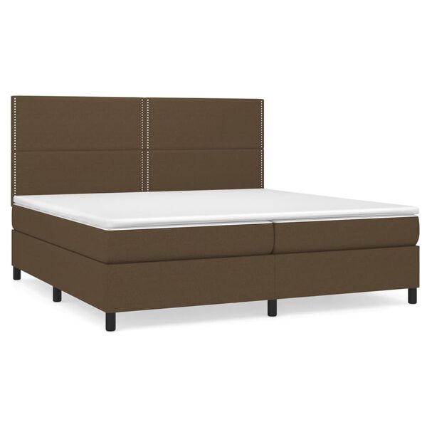 vidaXL &Kappa;&rho;&epsilon;&beta;ά&tau;&iota; Boxspring &mu;&epsilon; &Sigma;&tau;&rho;ώ&mu;&alpha; &Sigma;&kappa;&omicron;ύ&rho;&omicron; &Kappa;&alpha;&phi;έ 200x200 &epsilon;&kappa;. &Upsilon;&phi;&alpha;&sigma;&mu;ά&tau;&iota;&nu;&omicron;