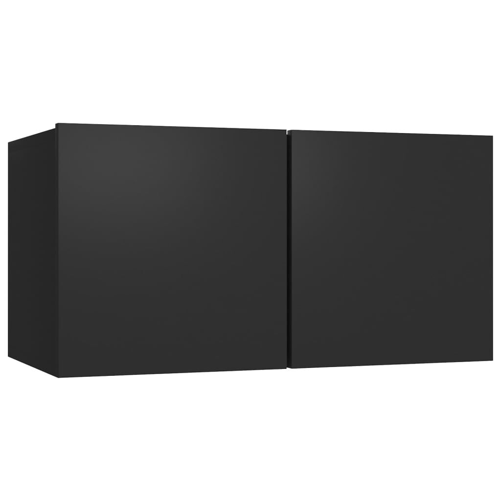 vidaXL Έπιπλο Τηλεόρασης Κρεμαστό Μαύρο 60 x 30 x 30 εκ.