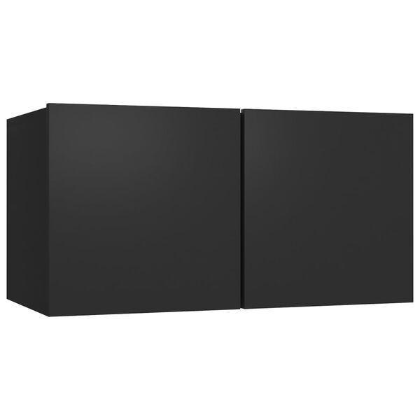 vidaXL Έπιπλο Τηλεόρασης Κρεμαστό Μαύρο 60 x 30 x 30 εκ.