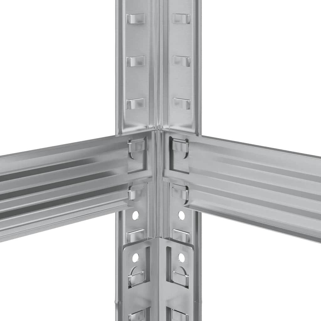 vidaXL Ράφι ελαστικών 3 επιπέδων Ασημί 110x40x200 cm Ατσάλι