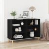 vidaXL Πλαϊνό γραφείο Μαύρη δρυς 103.5 x 35 x 70 εκ.