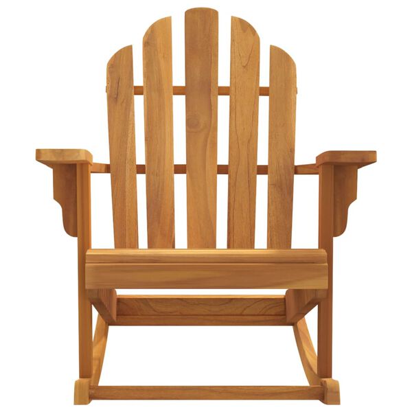 vidaXL Καρέκλα Κήπου Κουνιστή Adirondack 79x100x103 εκ Μασίφ Ξύλο Teak