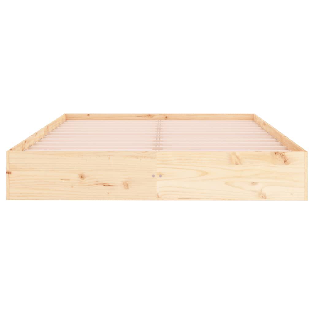 vidaXL Σκελετός Κρεβατιού Χωρίς Στρώμα 120x200 εκ Μασίφ Ξύλο