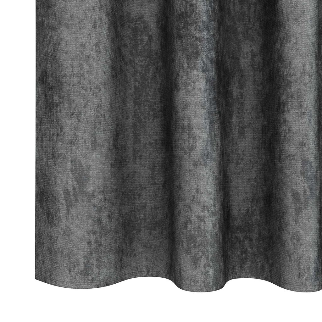 vidaXL Κουρτίνα με κουρτίνες 2 pcs Γκρι 225 x 140 εκ. Βελούδο