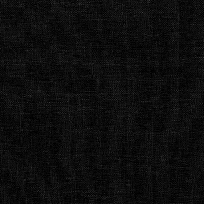 vidaXL Καναπές Κρεβάτι Γωνιακός Μαύρος 279 x 140 x 70 εκ. Υφασμάτινος