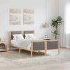 vidaXL Σκελετός Κρεβατιού με κεφαλάρι Taupe 120 x 190 cm ύφασμα