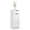 vidaXL Ντουλάπι Μπάνιου Γυαλιστερό Λευκό 32x33,5x90 εκ. Επεξεργ. Ξύλο