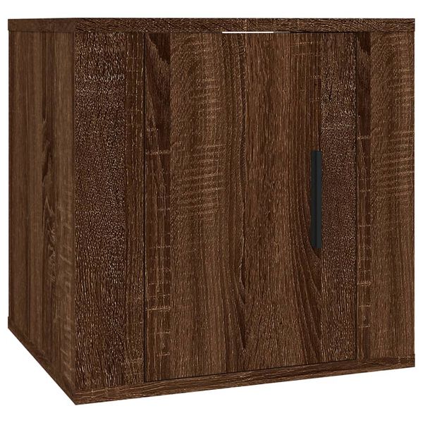 vidaXL Έπιπλο Τηλεόρασης Επιτοίχιο Καφέ Δρυς 40x34,5x40 εκ.