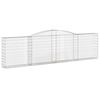 vidaXL Συρματοκιβώτια Τοξωτά 6 τεμ. 400x30x100/120 εκ. Γαλβαν. Ατσάλι