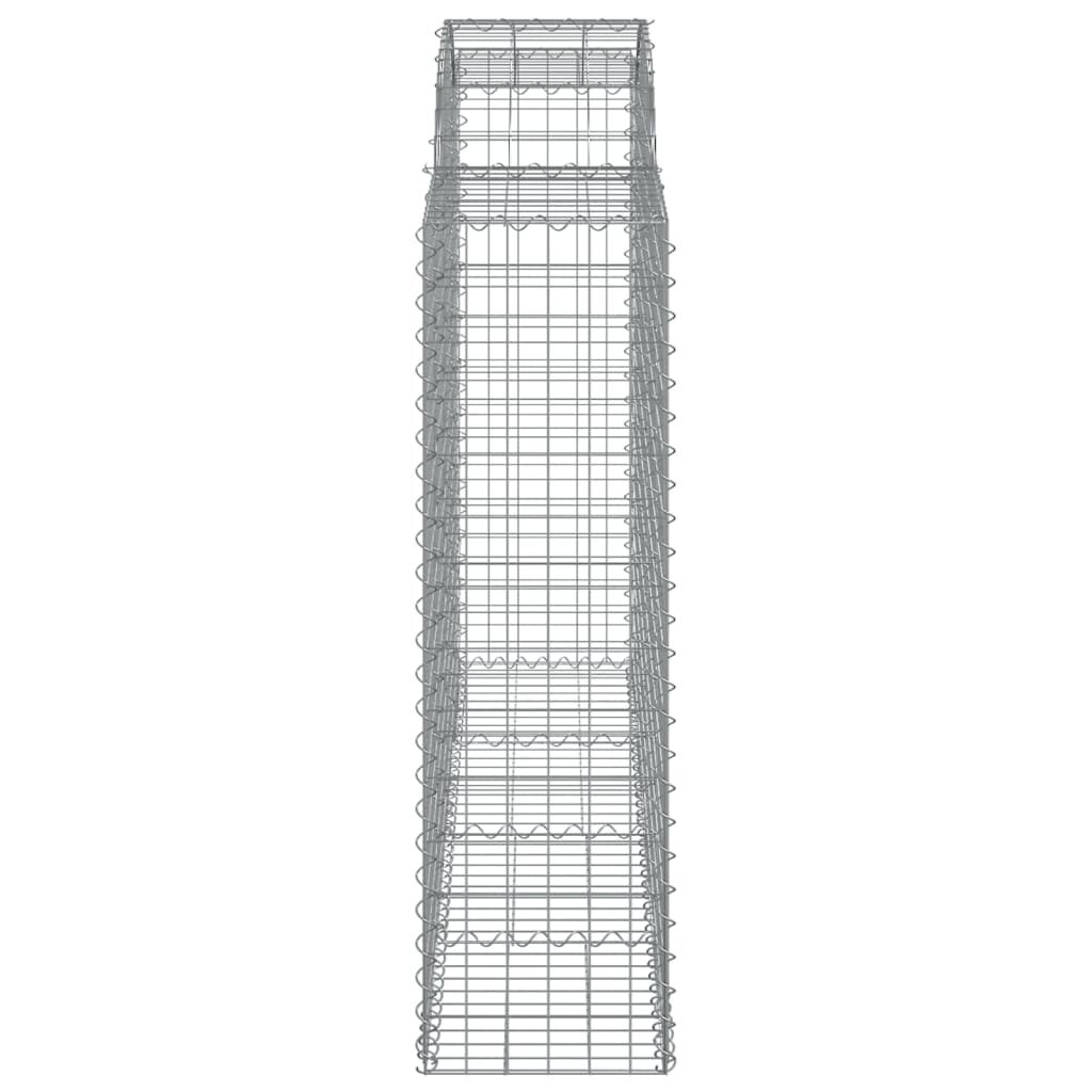 vidaXL Συρματοκιβώτια Τοξωτά 7 τεμ. 200x50x140/160 εκ. Γαλβαν. Ατσάλι
