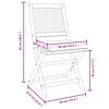 vidaXL Πτυσσόμενη Καρέκλα με μαξιλάρι 8 pcs Λευκό 49 x 57.5 x 92εκ