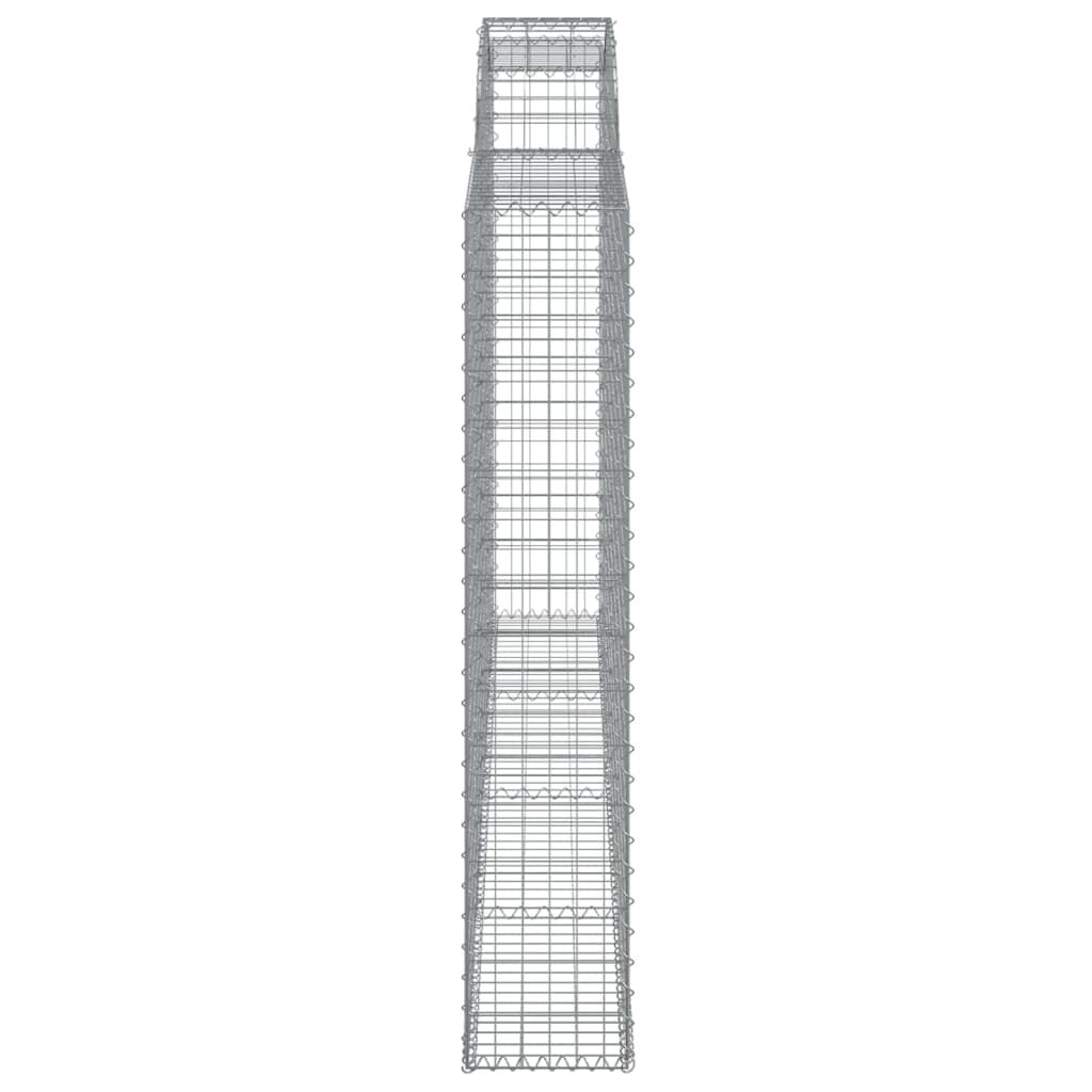 vidaXL Συρματοκιβώτια Τοξωτά 11 τεμ. 300x30x160/180 εκ. Γαλβαν. Ατσάλι