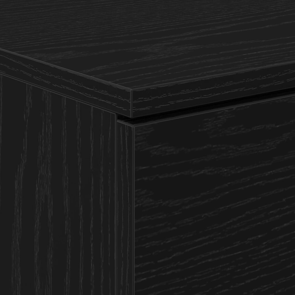 Κομοδίνο μαύρης βελανιδιάς vidaXL - 40x65x65 εκ.