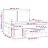 vidaXL &Kappa;&rho;&epsilon;&beta;ά&tau;&iota; Boxspring &mu;&epsilon; &Sigma;&tau;&rho;ώ&mu;&alpha; &Alpha;&nu;&omicron;&iota;&chi;&tau;ό &Gamma;&kappa;&rho;&iota; 180x200 &epsilon;&kappa;. &Upsilon;&phi;&alpha;&sigma;&mu;ά&tau;&iota;&nu;&omicron;