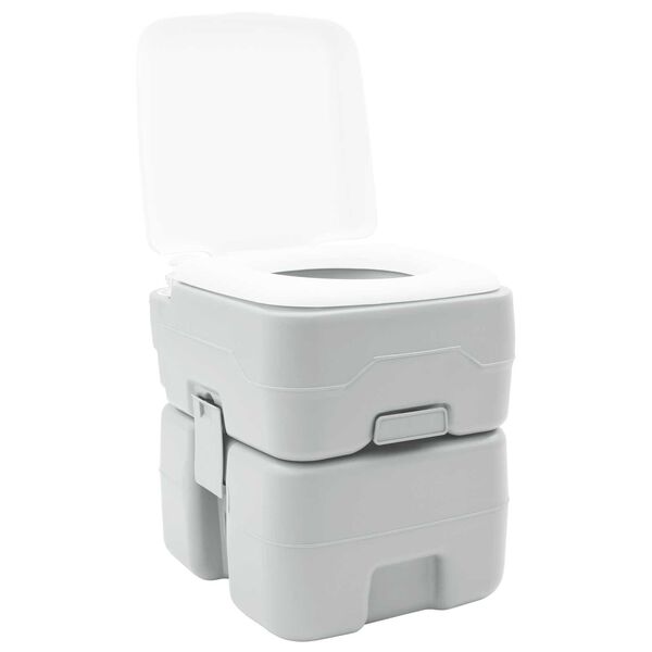 vidaXL Τουαλέτα Κάμπινγκ Γκρι 41.5 x 36.5 x 42 εκ.