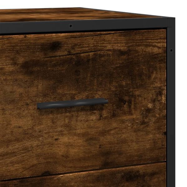vidaXL Ραφιέρα Καπνιστή Δρυς 35,5x35x76 εκ. Επεξ. Ξύλο + Μέταλλο