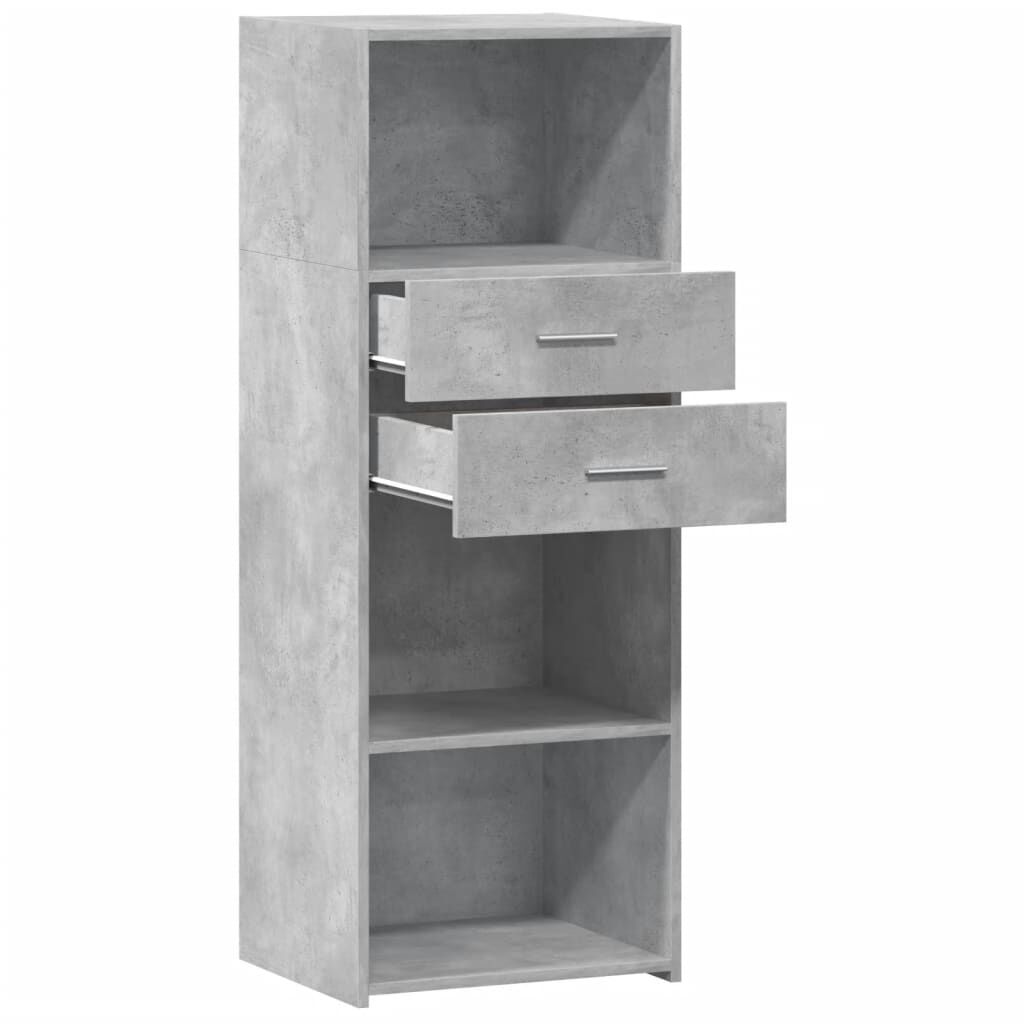 vidaXL Ντουλάπι Γκρι Σκυρ. 45x42,5x124 εκ. από Επεξεργασμένο Ξύλο