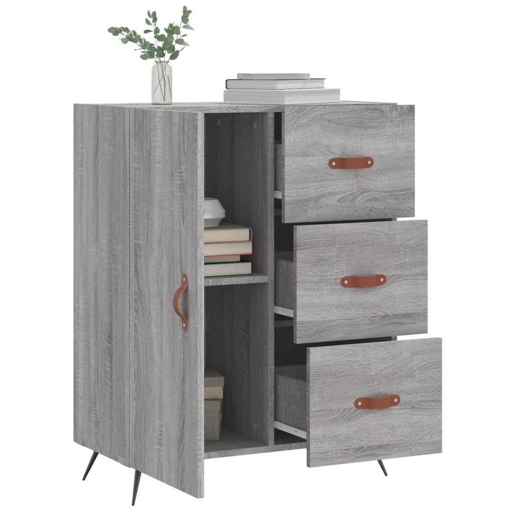 vidaXL Ντουλάπι Γκρι Sonoma 69,5 x 34 x 90 εκ. από Επεξεργασμένο Ξύλο