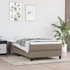 vidaXL &Kappa;&rho;&epsilon;&beta;ά&tau;&iota; Boxspring &mu;&epsilon; &Sigma;&tau;&rho;ώ&mu;&alpha; Taupe 90x200 &epsilon;&kappa;. &Upsilon;&phi;&alpha;&sigma;&mu;ά&tau;&iota;&nu;&omicron;