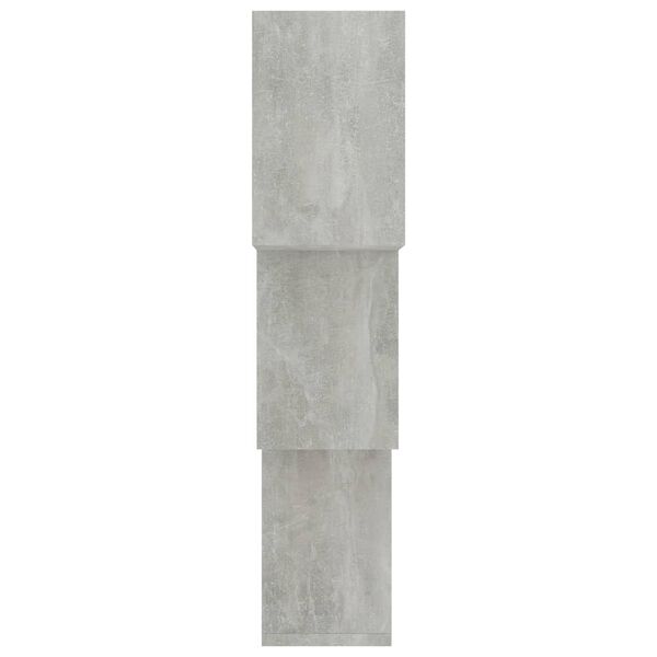 vidaXL Ράφια Κύβοι Τοίχου Γκρι Σκυροδέματος 68x15x68 εκ. Επεξ. Ξύλο