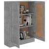 vidaXL Βιβλιοθήκη Γκρι του Σκυροδέματος 82,5x30,5x115 εκ. Επεξ. Ξύλο