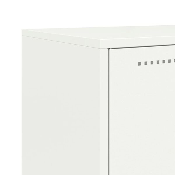 vidaXL Ντουλάπι Λευκό 68,5x38,5x107 εκ. από Ατσάλι