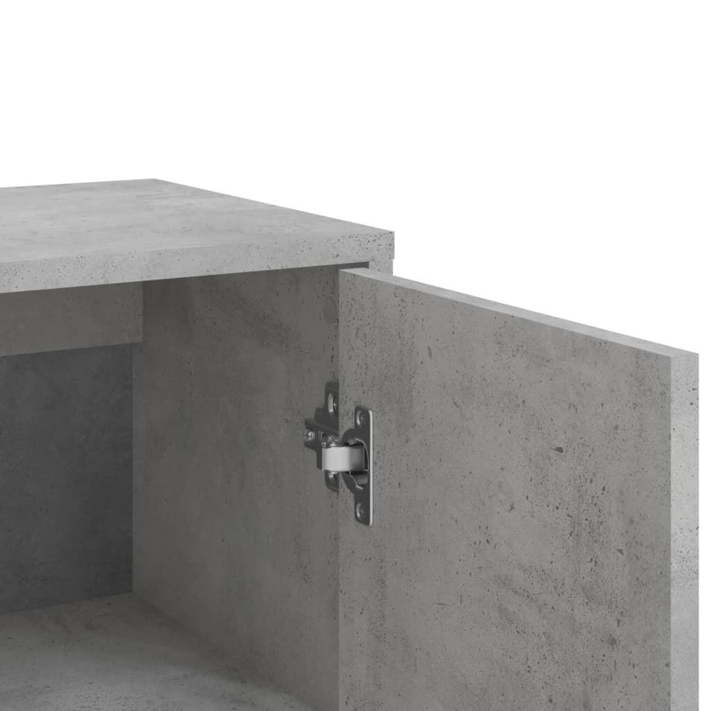 vidaXL Βοηθητικά Ντουλάπια 2 τεμ. Γκρι Σκυρ. 60x31x84 εκ. Επεξ. Ξύλο