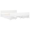vidaXL Πλαίσιο Κρεβατιού με 4 Συρτάρια Λευκό 180x200 εκ. Ξύλο Πεύκου
