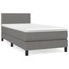 vidaXL &Kappa;&rho;&epsilon;&beta;ά&tau;&iota; Boxspring &mu;&epsilon; &Sigma;&tau;&rho;ώ&mu;&alpha; &Sigma;&kappa;&omicron;ύ&rho;&omicron; &Gamma;&kappa;&rho;&iota; 80x200 &epsilon;&kappa;. &Upsilon;&phi;&alpha;&sigma;&mu;ά&tau;&iota;&nu;&omicron;