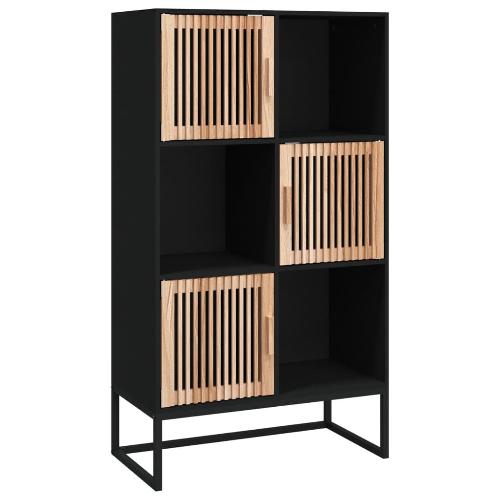 vidaXL Ντουλάπι Μαύρο 70 x 35 x 125 εκ. από Επεξεργασμένο Ξύλο