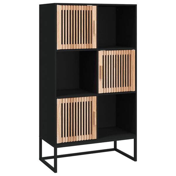vidaXL Ντουλάπι Μαύρο 70 x 35 x 125 εκ. από Επεξεργασμένο Ξύλο
