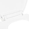 vidaXL Κάλυμμα Λεκάνης με Soft Close & Quick Release Λευκό