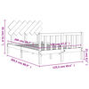 vidaXL Σκελετός Κρεβατιού Χωρίς Στρώμα 120x200 εκ Μασίφ Ξύλο Πεύκου