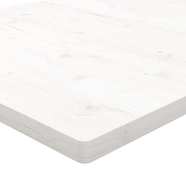 vidaXL Επιφάνεια Τραπεζιού Τετράγωνη Λευκή 60x60x2,5 εκ. Μασίφ Πεύκο