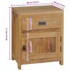 vidaXL Κομοδίνο 40 x 30 x 50 εκ. από Μασίφ Ξύλο Teak