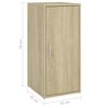 vidaXL Παπουτσοθήκη Sonoma Δρυς 32 x 35 x 70 εκ. από Μοριοσανίδα