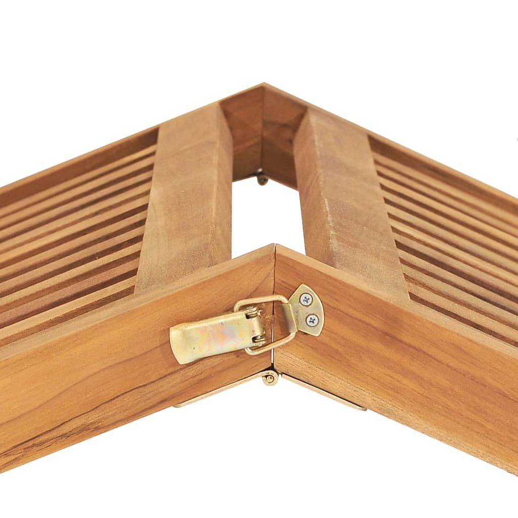 vidaXL Ξαπλώστρα από Μασίφ Ξύλο Teak