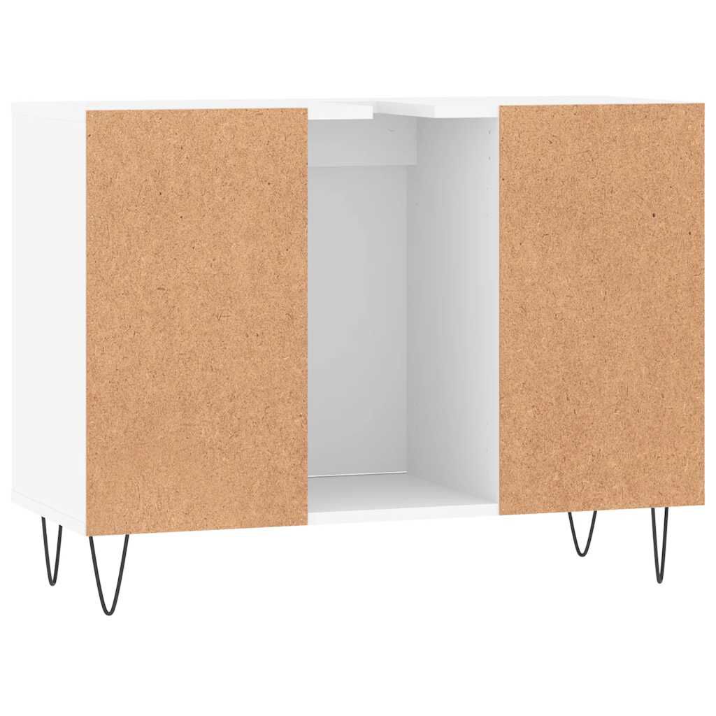vidaXL Ντουλάπι Μπάνιου Λευκό 80 x 33 x 60 εκ. Επεξεργασμένο Ξύλο